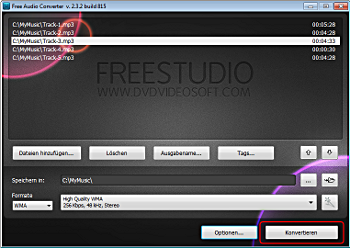 Free Audio Converter: Audiodateien umwandeln