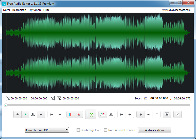 Free Audio Editor: Importieren Sie das Audio