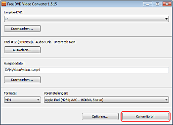 Free DVD Video Converter: DVD konvertieren