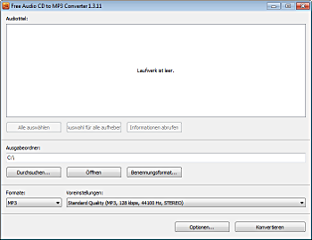 Free Audio CD To MP3 Converter