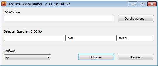 Free DVD Video Burner screenshot
