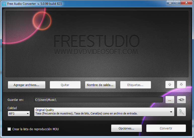 Cómo convertir a mp3 Audio Converter