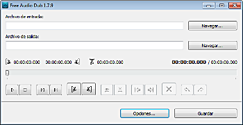 Free Audio Dub: ventana principal