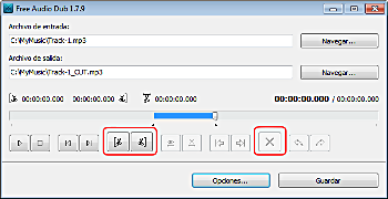 Free Audio Dub:  seleccionar dividir audio