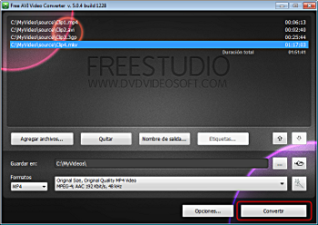 Free AVI Video Converter: convertir vídeos