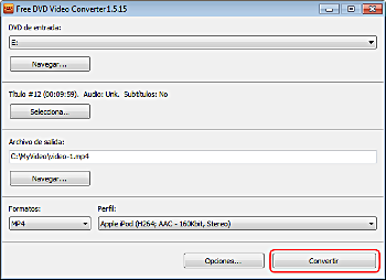 Free DVD Video Converter: convertir DVD