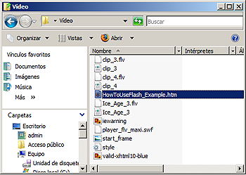 Free Video to Flash Converter: reproducir el archivo convertido