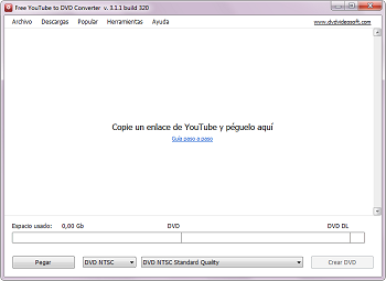 Free YouTube to DVD Converter: iniciar el programa