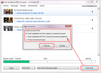 Free YouTube to DVD Converter: descargar el vídeo