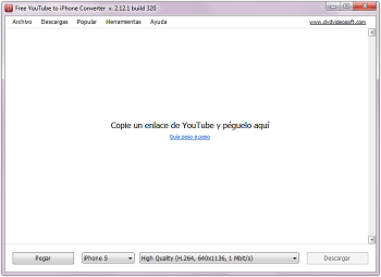Free YouTube to iPhone Converter: iniciar el programa