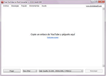 Free YouTube to iPod Converter: iniciar el programa