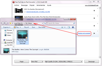 Free YouTube to iPod Converter: encontrar el vídeo