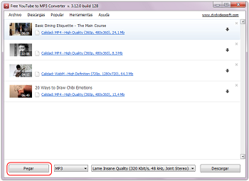 Free YouTube to MP3 Converter: añadir enlaces de vídeos YouTube Free YouTube to MP3 Converter: añadir enlaces de vídeos YouTube