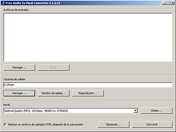 Free Audio to Flash Converter