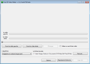 Free 3D Video Maker: lancez le logiciel