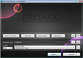 Free Audio Converter: lancez le logiciel