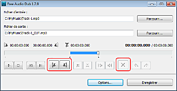 Free Audio Dub:  sélectionnez la partition du film