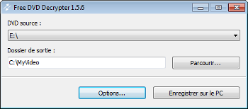 Free DVD Decrypter: lancez le logiciel