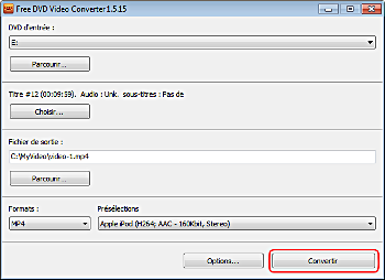 Free DVD Video Converter: convertissez le DVD
