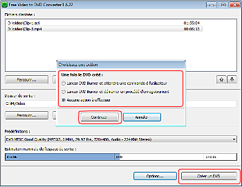 Free Video to DVD Converter: convertissez la video en DVD