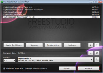 Free Video to Flash Converter: convertissez la vidéo