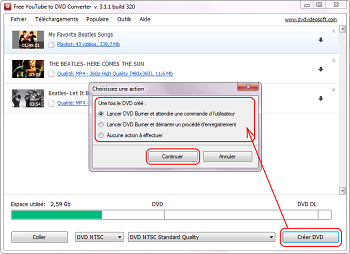 Free YouTube to DVD Converter: téléchargez la vidéo