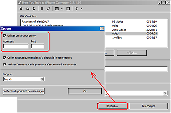 Free YouTube to iPhone Converter: utilisez le serveur proxy