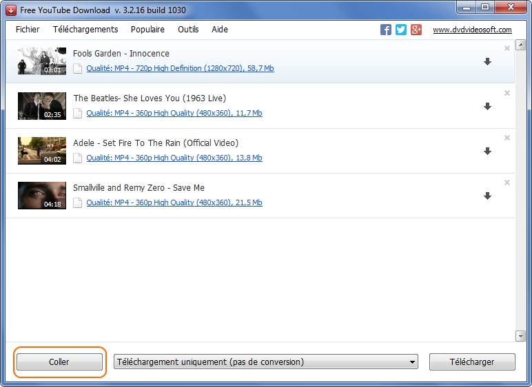 Free YouTube Download: lancez le logiciel