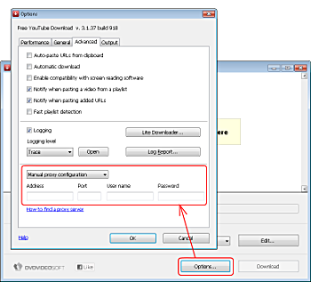 Le impostazioni proxy