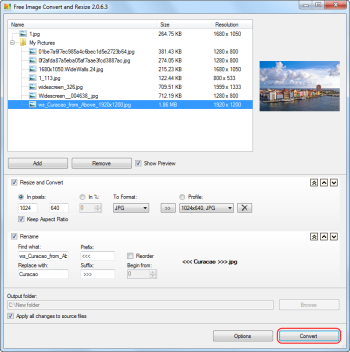 Free Image Convert and Resize: set the output image dimensions and file format Free Image Convert and Resize: set the output image dimensions and file format