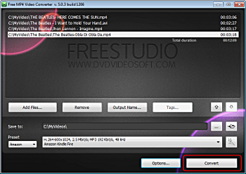 Free MP4 Video Converter: convert videos