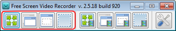 Free Screen Video Recorder: select a region to capture