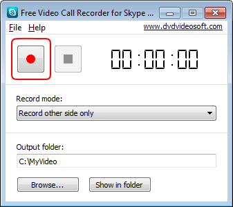 Free Video Call Recorder for Skype: record call