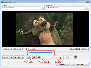 Free Video Dub: select partition of movie