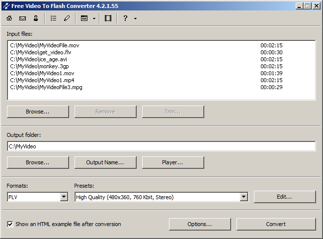 Free Video to Flash Converter. [  2010]