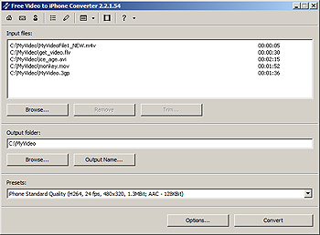 Free Video to iPhone Converter: iPhone Video Converter