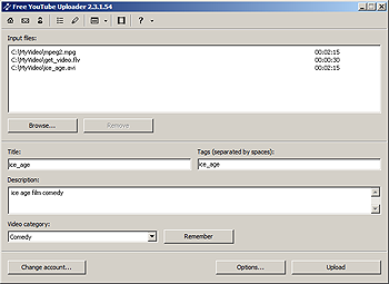 Free YouTube Uploader: upload video to YouTube