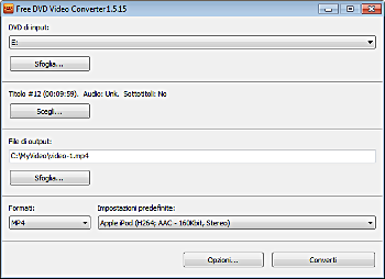 Free DVD Video Converter: avvia il programma