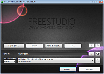 Free MP4 Video Converter: avvia il programma