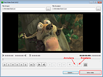 Free Video Dub: salva il video editato