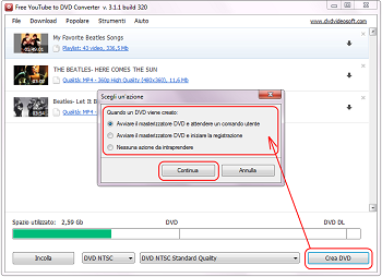 Free YouTube to DVD Converter: scarica video