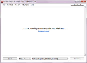 Free YouTube to iPhone Converter: avvia il programma