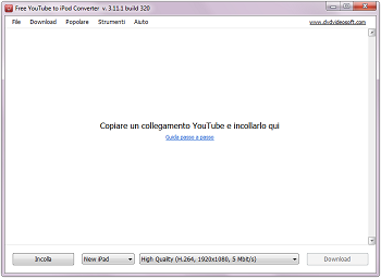 Free YouTube to iPod Converter: avvia il programma