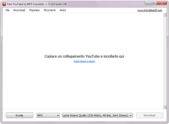 Free YouTube to MP3 Converter: avvia il programma