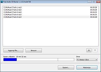 Free Audio CD Burner FREE AUDIO CD BURNER : COME MASTERIZZARE UN CD AUDIO AL VOLO