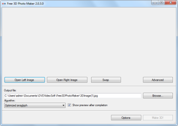 Free 3D Photo Maker: iniciar o programa