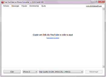 Free YouTube to iPhone Converter: iniciar o programa