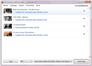 Free YouTube to MP3 Converter: descarregar vídeo e extrair áudio