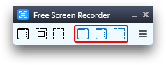 Free Screen Video Recorder: Optionen für Videoaufnahme einstellen