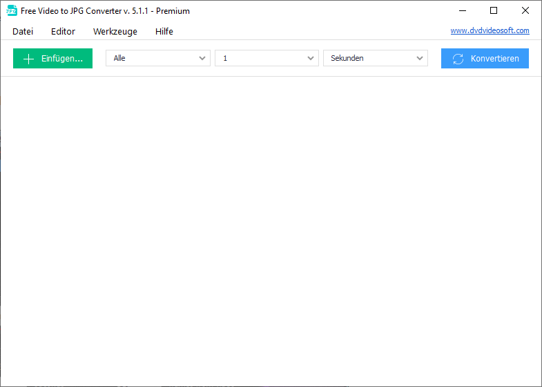 Free Video to JPG Converter: ein Programm starten